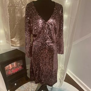 New with Tags Charlotte Russe Pink Full Sequin Dress Size 3X
